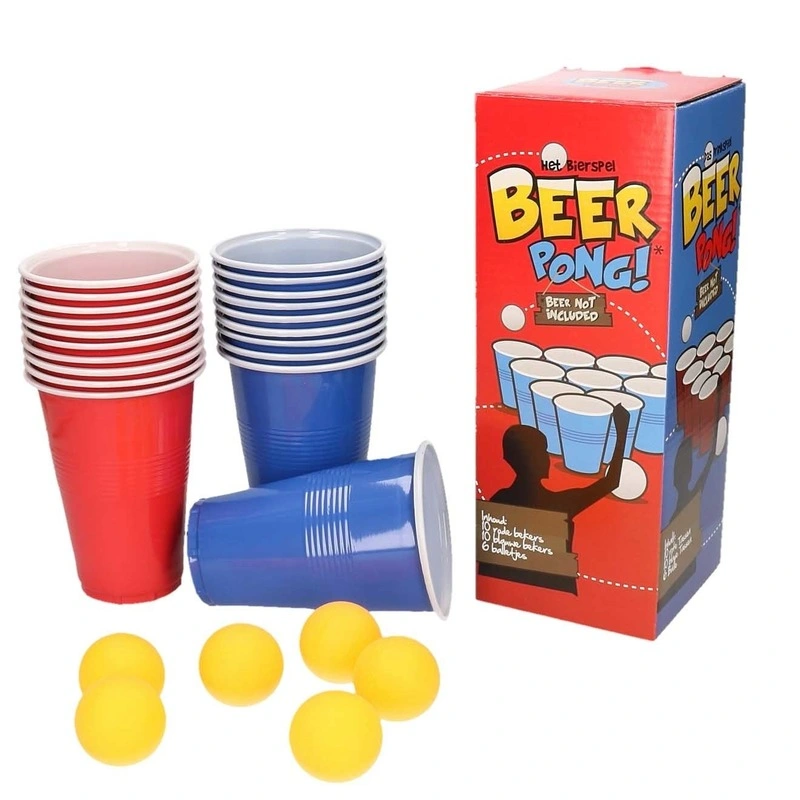 Popular OEM Logo Beer Pong Set 24 Cups and Ping Pong Balls