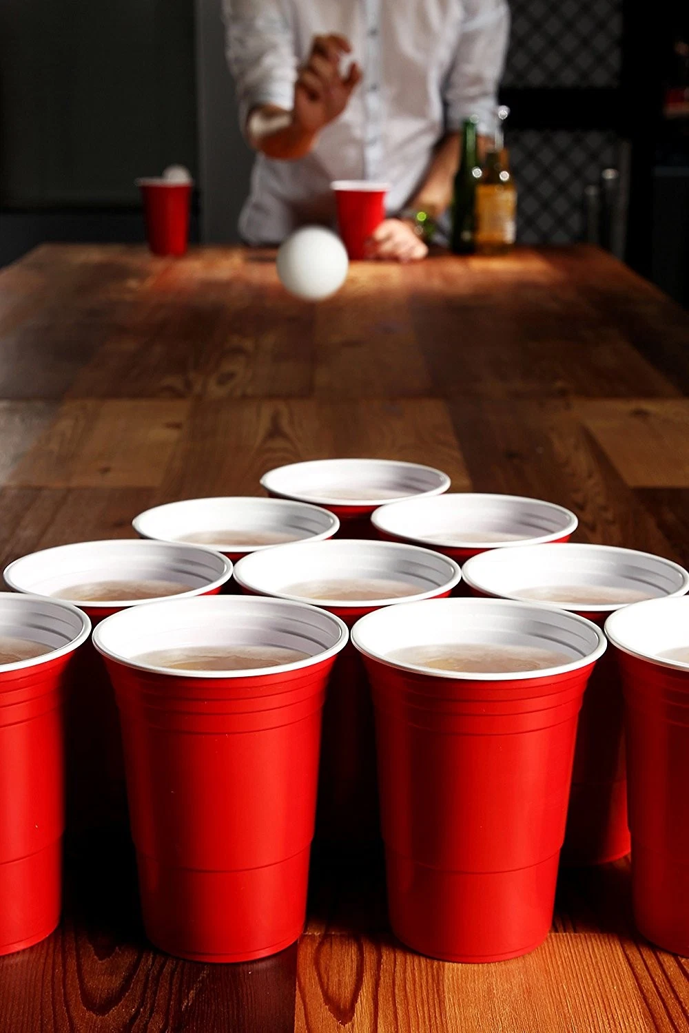 Popular OEM Logo Beer Pong Set 24 Cups and Ping Pong Balls