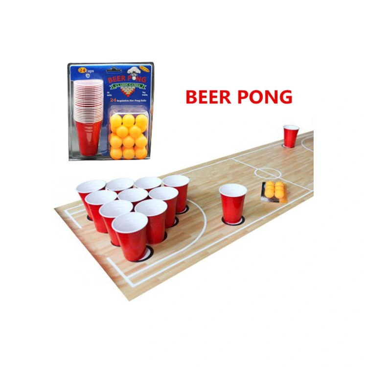 16oz Factory High Quality Reusable Red Plastic Solo Beer Cup for Party and Beer Pong Game